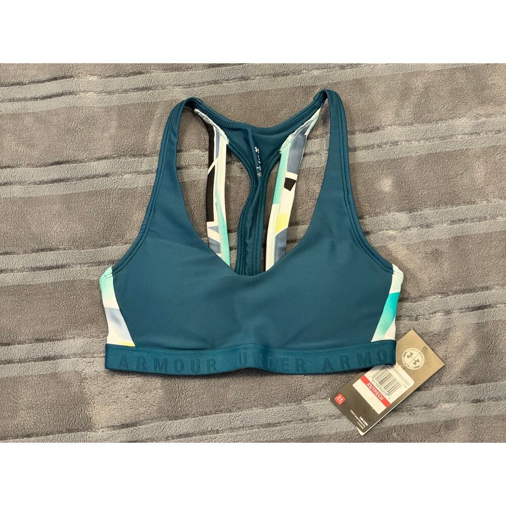 NWT Under Armour Women's Mid Sports Bra with Cups X-SMALL